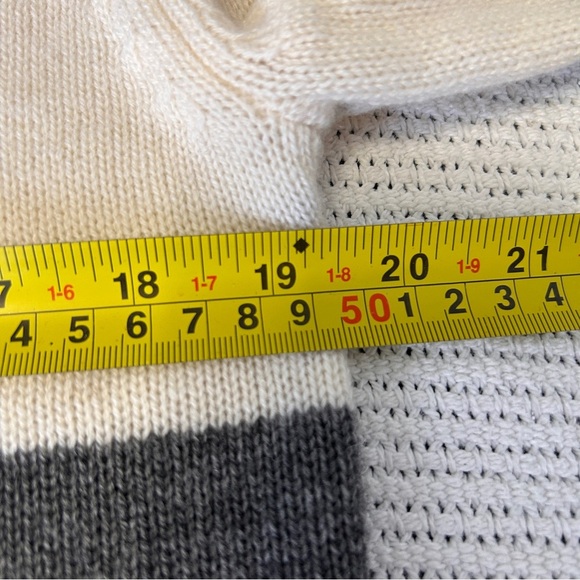 Windsor Men’s Medium Sweater Cream Gray Alparo Wool Cashmere MSRP $308 NWT Lux - Picture 12 of 14